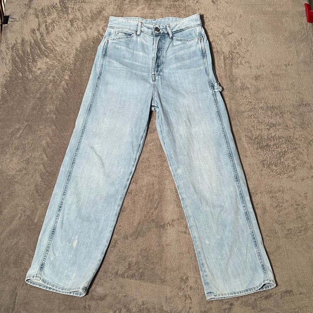 G-Star RAW Women's Boyfriend Jeans | Faded Sky Blue | Size 27 | High Waist